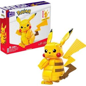 NEW Factory Sealed Mega Pokemon Pikachu 825pc Lego Building Set.